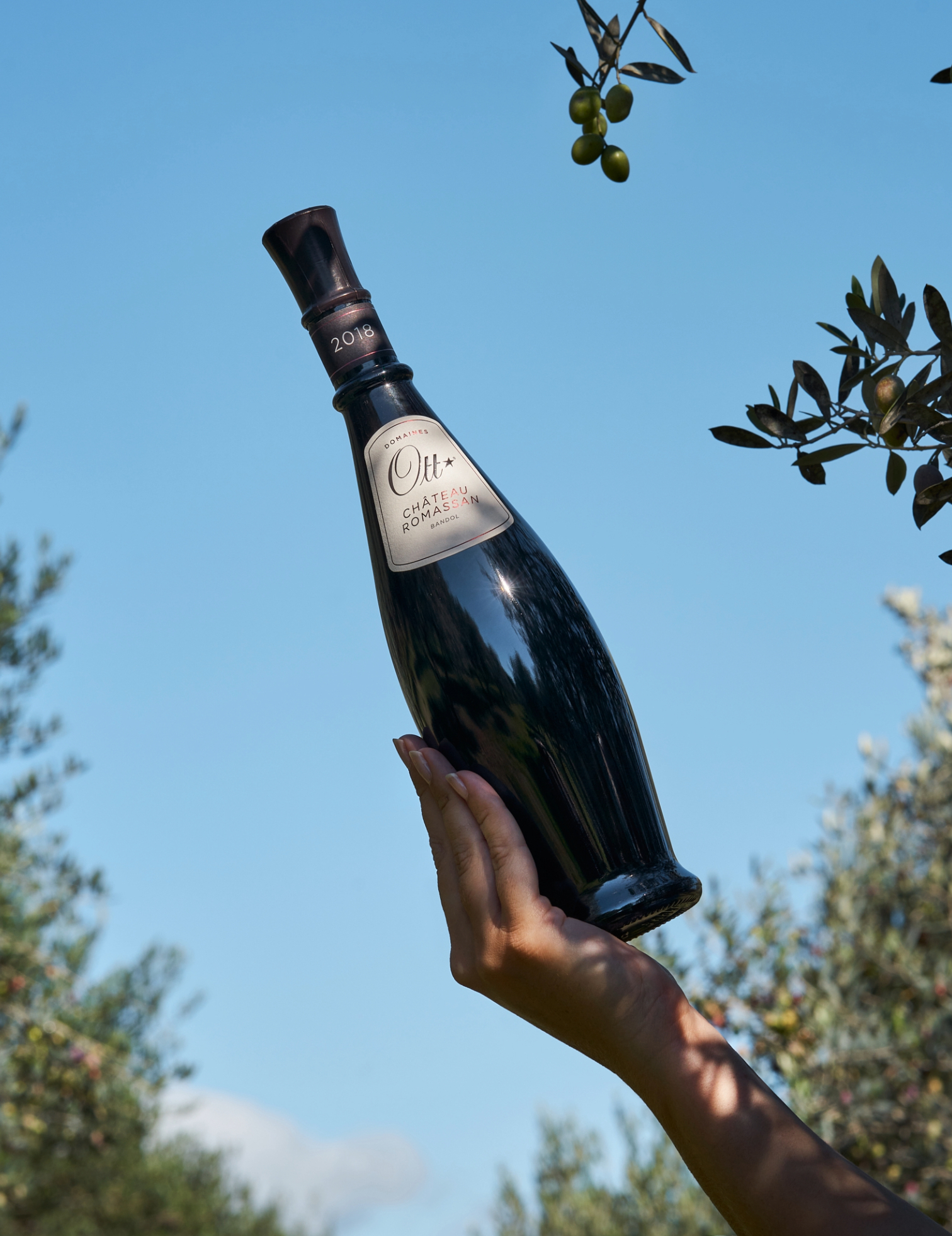 une-bouteille-chateau-romassan-rouge-dans-le-ciel